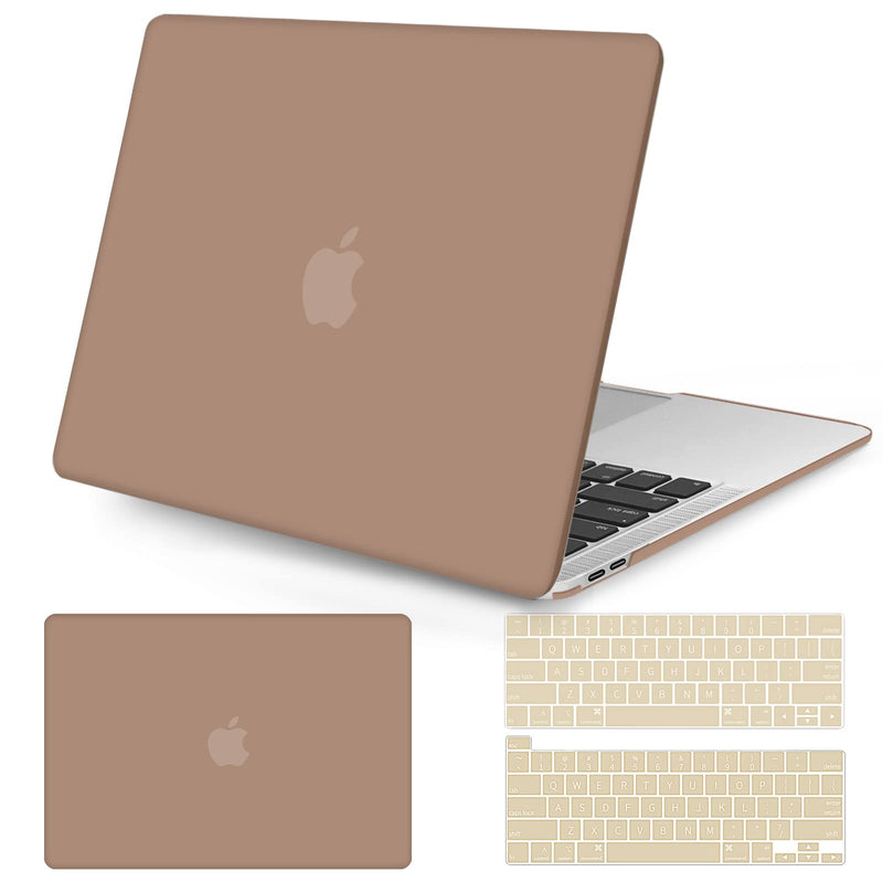 [AUSTRALIA] - Seorsok Compatible with MacBook Pro 13 inch Case M2 2023,2022,2021-2016 A2338 M1 A2251 A2289 A2159 A1989 A1708 A1706,Plastic Hard Shell&Keyboard Cover,Brown Brown
