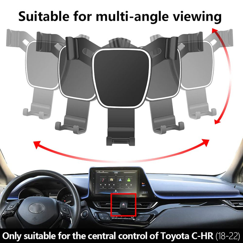  [AUSTRALIA] - LUNQIN Car Phone Holder for 2018-2022 Toyota CHR C-HR Auto Accessories Navigation Bracket Interior Decoration Mobile Cell Phone Mount