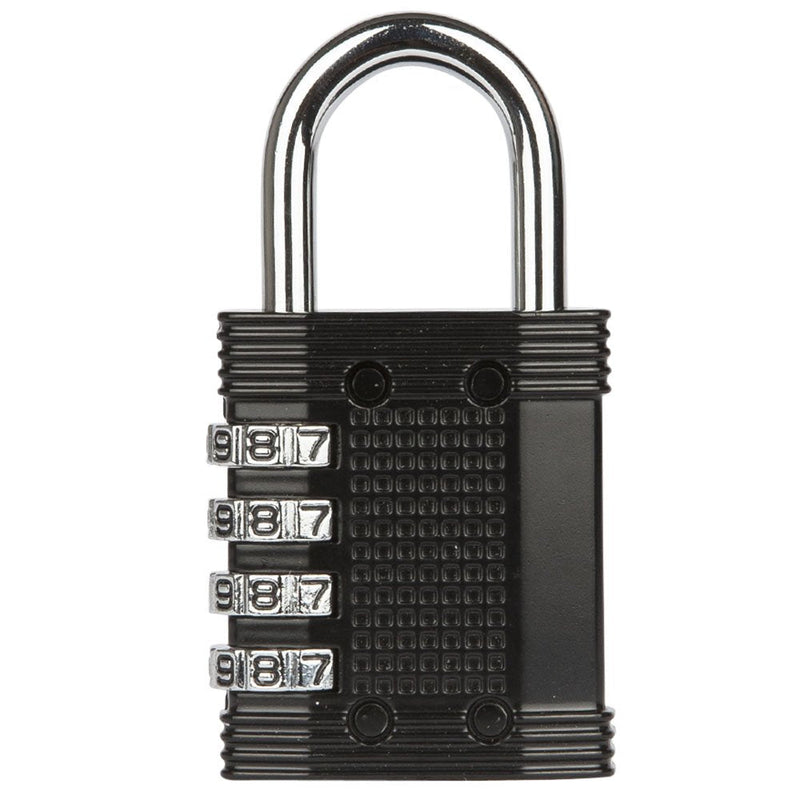  [AUSTRALIA] - FortLocks Padlock - 4 Digit Combination Lock for Gym Outdoor & School Locker, Fence, Case & Shed – Heavy Duty Resettable Set Your Own Combo – Waterproof & Weatherproof (2 Pack - Black) 2 Pack - Black