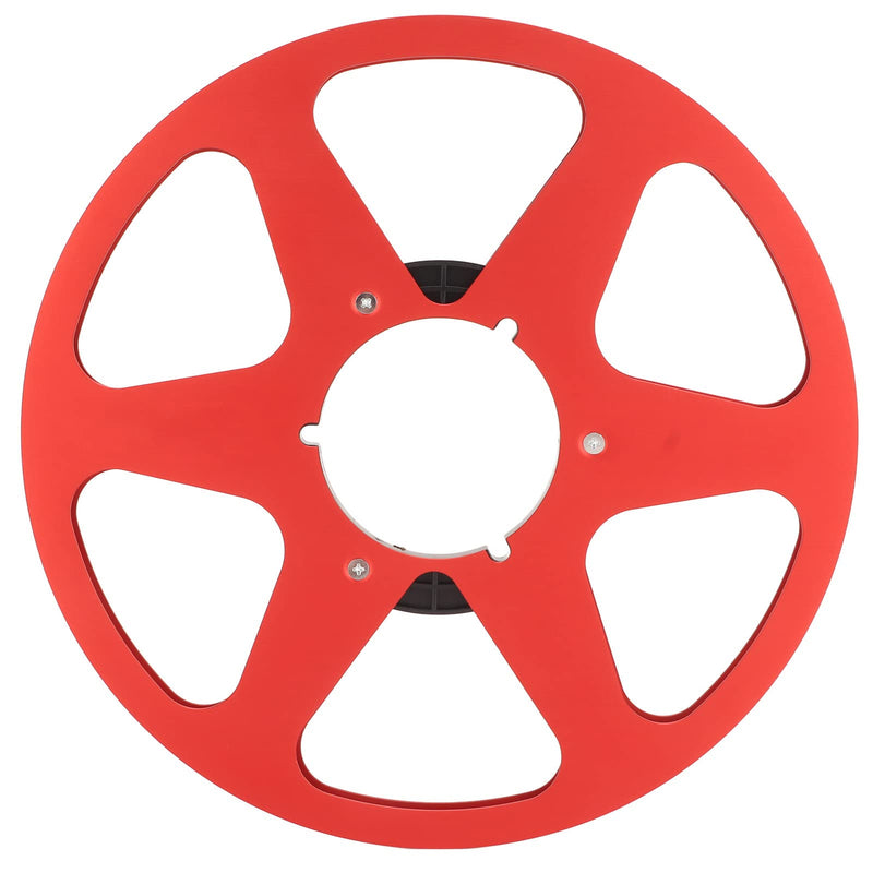  [AUSTRALIA] - Nab Take Up Reel to Reel Tape, 1/4 10 Inch Empty Aluminum Recording Tape Reel to Reel Recorder Accessory Empty Disc Opening Machine Parts for Nab (Red) Red