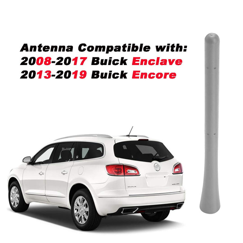  [AUSTRALIA] - 10370211 GM Roof Antenna Rod Only, 7 inche Flexible Rubber Radio Antenna Whip Compatible with GM Chevy GMC Buick Cadillac Lincoln Pontiac Select Models, Durable Antenna Mast Replacement for 23169266