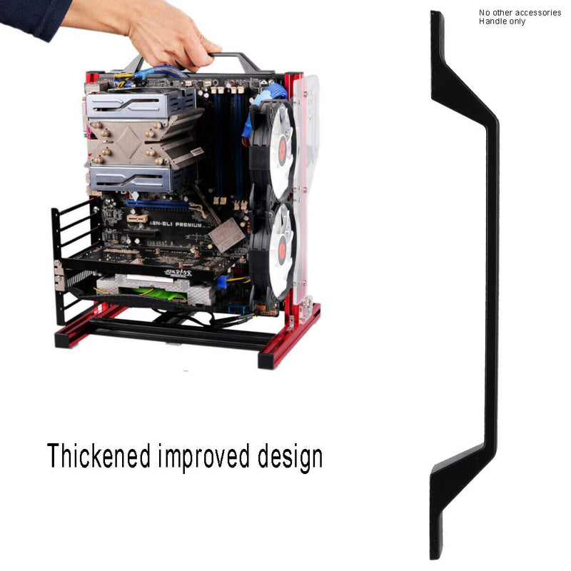  [AUSTRALIA] - Chassis Case Handle, PC Handle for PC Test Bench, Aluminum Alloy Open Chassis Platform Handle for Computer Motherboard Chasis Shell Part,Convenient Installation