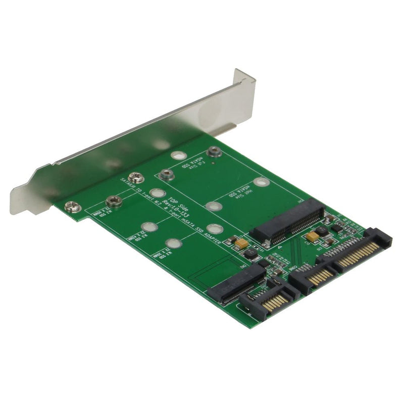  [AUSTRALIA] - Sedna - PCI/PCIe Mounting Adapter for 1 x mSATA SSD and 1 x NGFF M2 Key B (SATA III) SSD