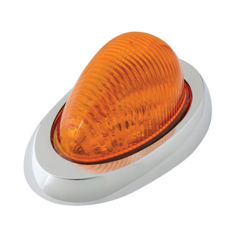  [AUSTRALIA] - GG Grand General 76372 Side Turn/Marker Amber/Amber 12 LED Light w/Cr.Cover for FL w/Bezel