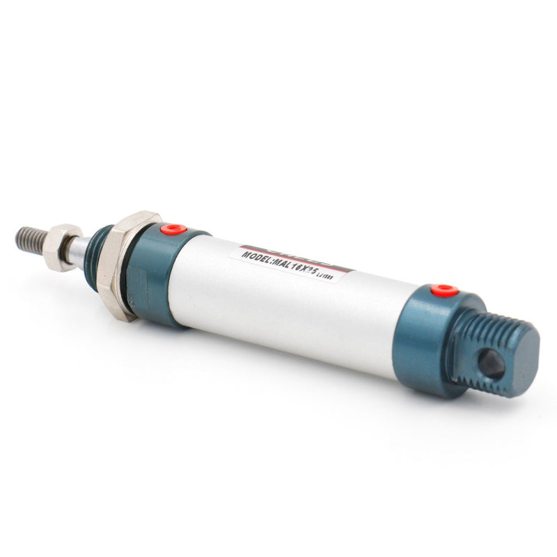 Baomain Mini Air Cylinder MAL 16 X 25 Single Male Thread Rod Dual Action 16 Bore 25 Stroke - LeoForward Australia