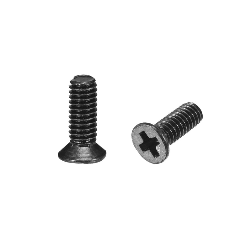  [AUSTRALIA] - uxcell M2.5 x 8mm Phillips Screw Fasteners Black for Laptop PC TV Fan Switch 500pcs M2.5x8mm