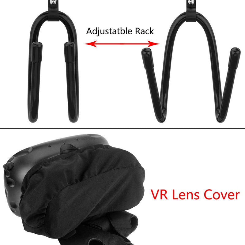  [AUSTRALIA] - Geekria Universal VR Headset Lens Cover & VR Wall Holder, VR Storage Rack Compatible with VR Headset Helmet and Touch Controllers, HTC Vive Accessories & VR Wall Bracket Fits 99% VR Headset.