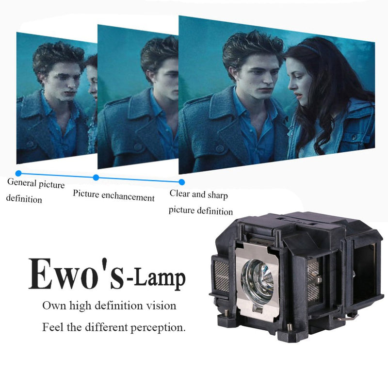  [AUSTRALIA] - EWO'S ELP67 Replacement Projector Lamp for Epson ELPLP67 PowerLite Home Cinema 500 707 710HD 750HD EX5210 EX7210 EX3210 EX3212 VS210 VS220 X12 W12 S12 V13H010L67 Lamp Bulb Replacement