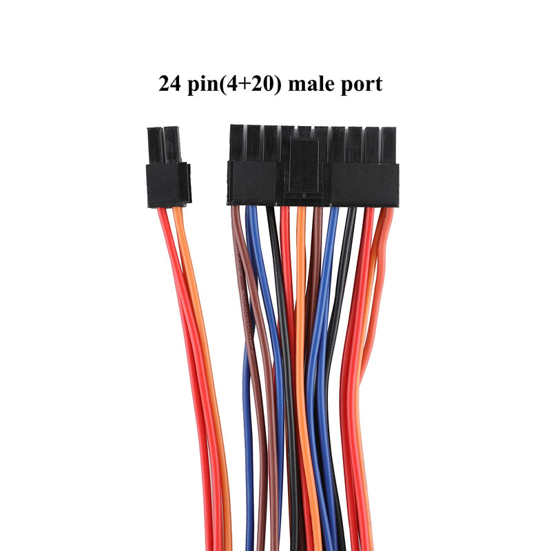  [AUSTRALIA] - 24 Pin Dual PSU Adapter: HuDieM Dual Power Supply Mining Splitter 100% 18AWG Cable for 20 pin & 24 pin ATX Motherboard Connector Extension Kit 7.8 IN