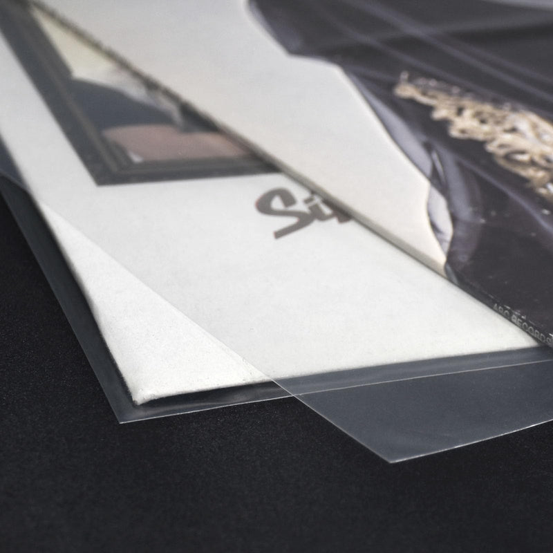  [AUSTRALIA] - Siveit Record Sleeves for Vinyl Record-50 Clear Plastic Protective Vinyl Record Outer Sleeves 4.7 Mil No-Acid -12.75" x 12.5" Record Sleeves Outer for 12" Single and Double LP Album Covers 50 Pack