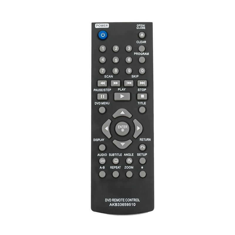 New AKB33659510 Replace Remote Control fit for LG DVD Player DP122 DP520 DP522 DP930 DP932 DVX440 DVX352 DVX380 DVX390 DVX550 DVX640 - LeoForward Australia