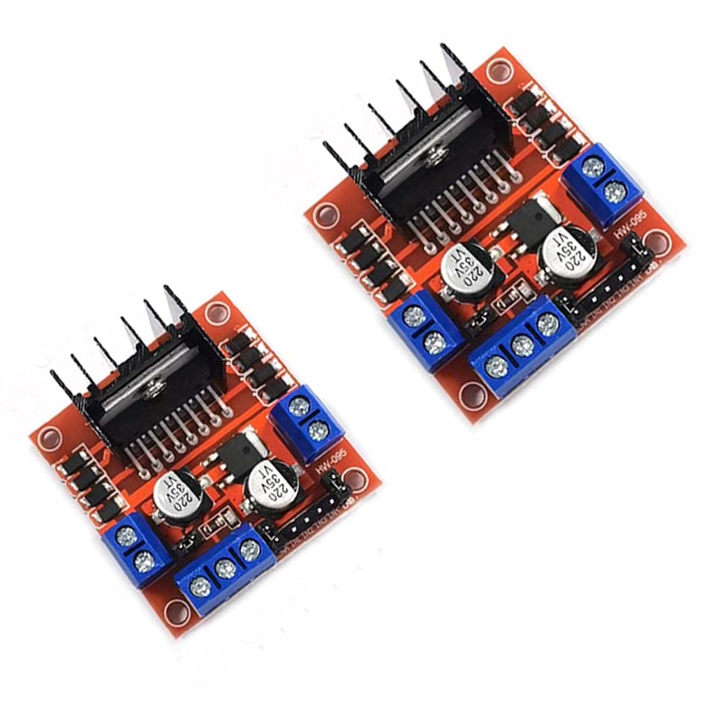  [AUSTRALIA] - Kiro&Seeu 2PCS L298N Motor Drive Controller Board Module Dual H Bridge DC Stepper Motor Compatible with Ar-duino Electric Projects Smart Car UNO MEGA R3 Mega2560