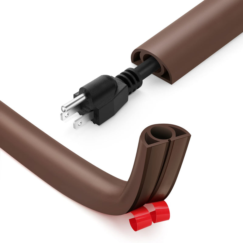  [AUSTRALIA] - ZhiYo 7ft Cord Cover Brown & 4ft Cord Cover Brown