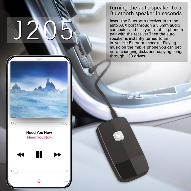  [AUSTRALIA] - iDIGMALL Advanced Bluetooth 5.3 Receiver for Home Stereo HIFI Music Streaming, Mini Wireless Audio Adapter for Car Speaker with 3.5mm RCA Aux Jack, 20 Hours Playtime, Easy to Slide ON/OFF, Multi-Point
