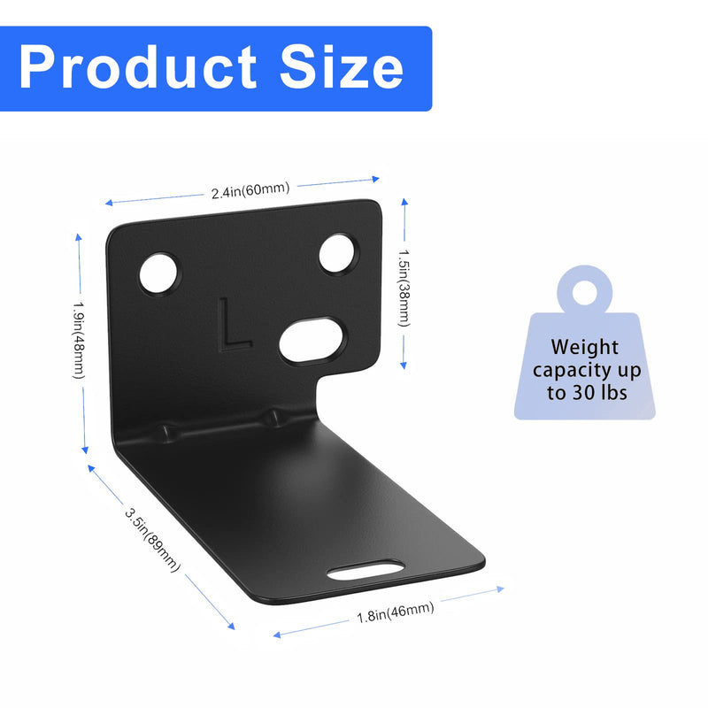  [AUSTRALIA] - Bedycoon Black Mounting Wall Bracket Compatible with Bose WB-300 Sound Touch 300 Soundbar Soundbar 500 Soundbar 700 Soundbar 900 Speaker