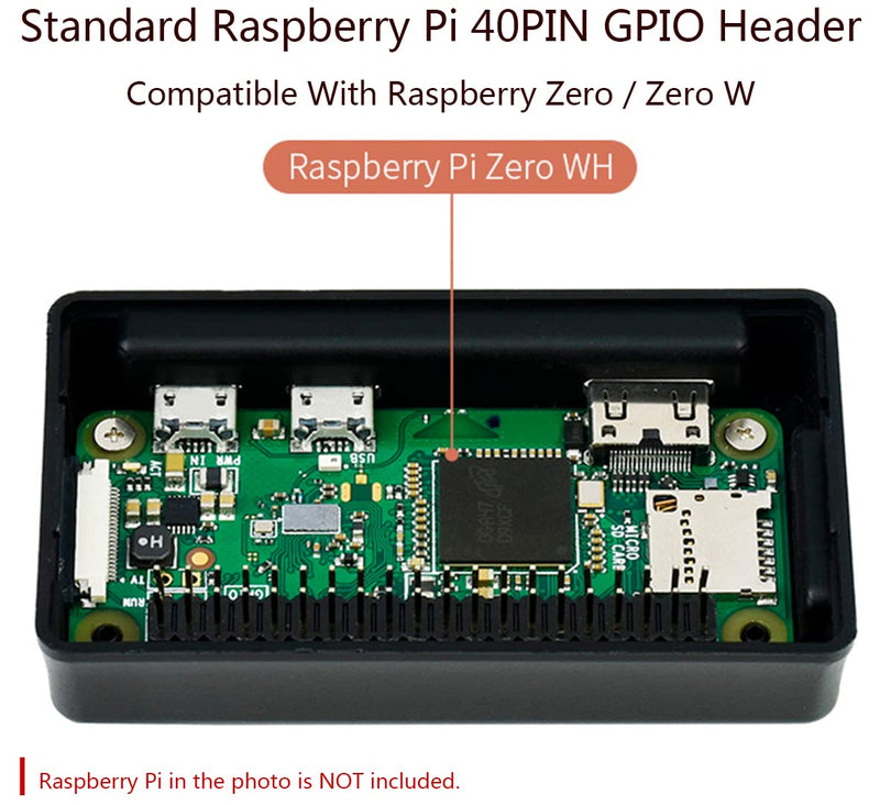  [AUSTRALIA] - 2.13inch Touch e-Paper Display with ABS Case for Raspberry Pi Zero 2 W/Raspberry Pi Zero/Pi Zero W/Pi Zero WH, 250x122 Pixels E-Ink, Paper-Like Effect Support Partial Refresh