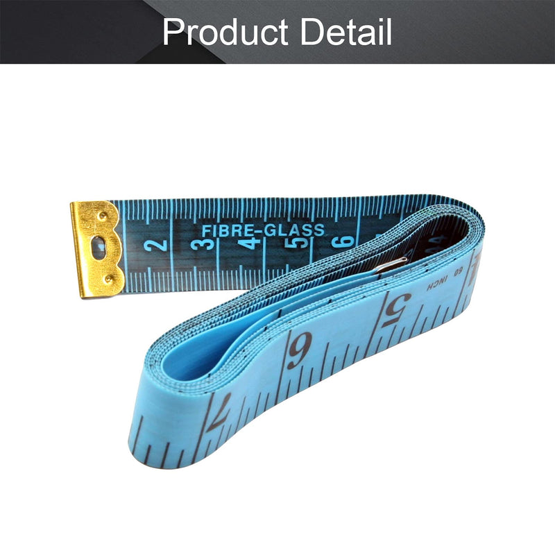  [AUSTRALIA] - Utoolmart 150cm / 59-inch Tape Measure,Plastic Round Case Tape ,Metric Scale,Soft and Retractable Tape,Body Tailor Sewing,Medical, Measuring Tool 5 Pcs