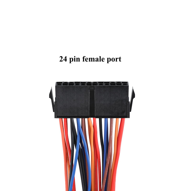  [AUSTRALIA] - 24 Pin Dual PSU Adapter: HuDieM Dual Power Supply Mining Splitter 100% 18AWG Cable for 20 pin & 24 pin ATX Motherboard Connector Extension Kit 7.8 IN