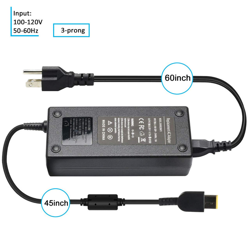 135W AC Power Adapter Laptop Charger for Lenovo Y40-70 Y50-70 Y50-80 Y50-70AS-ISE Y700-15ISK 720-15IKB Z710 ThinkPad T440P T470p T540p ADL135NDC3A Supply Cord - LeoForward Australia