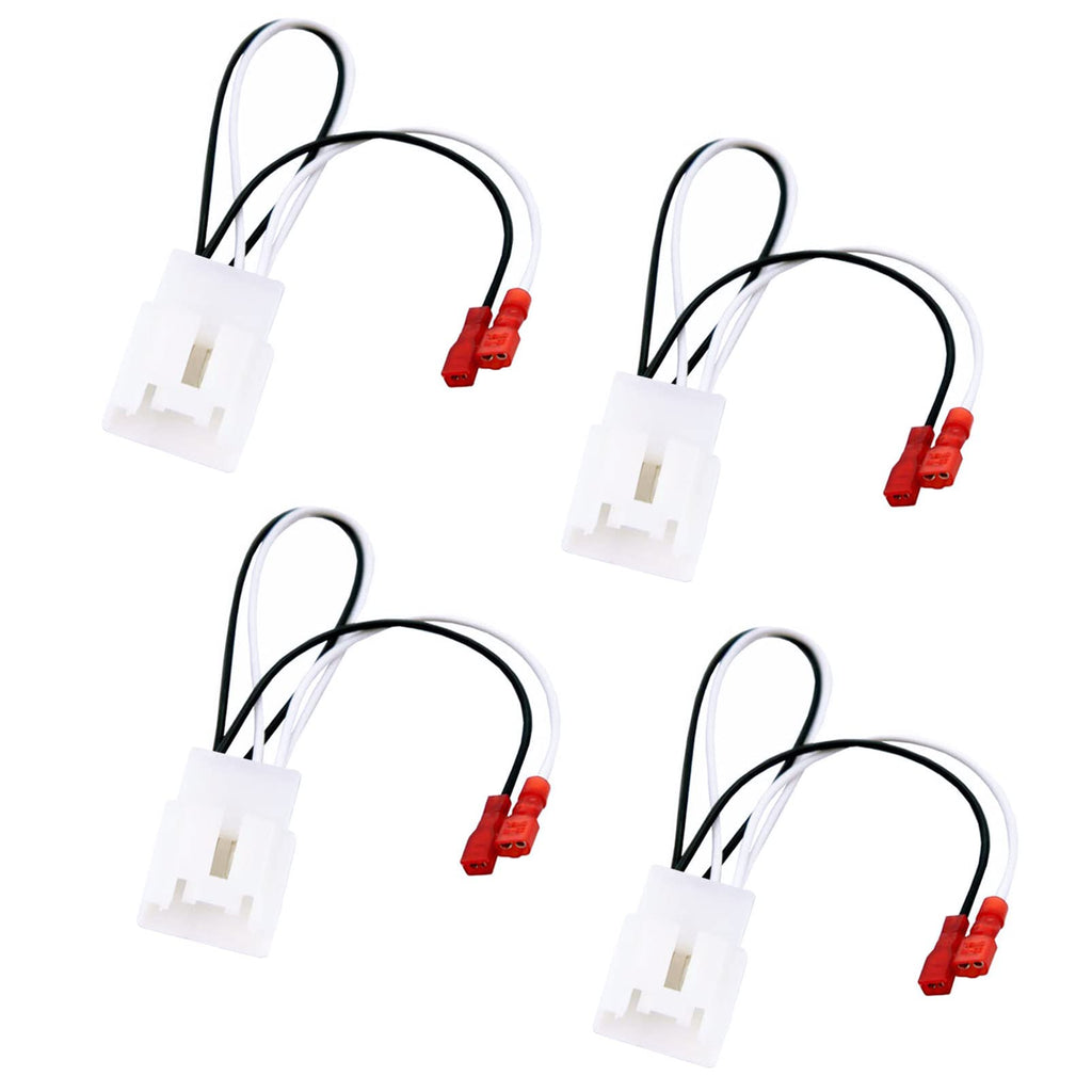  [AUSTRALIA] - 72-5602 Car Replacement Door Speaker Wiring Harness Plug Connector for 2011-2021 Ford F-150 Fusion Escape Focus Bronco Mustang Mondeo MK4 Mazda 2 3 6 CX5 Cable Plug Speakers Harness (Pack of 4) 4 Pcs