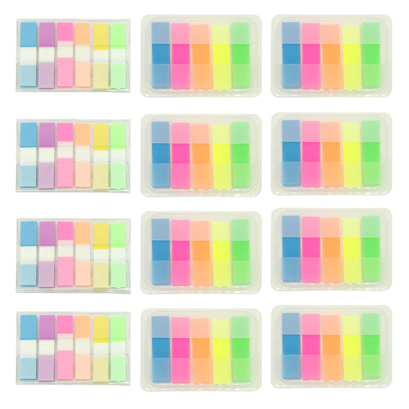  [AUSTRALIA] - 1640 Pieces Sticky Notes Pop up Index Label Text Highlighter Strips, Transparent Tabs Flags Stickers for Page Marker, PietyPet C