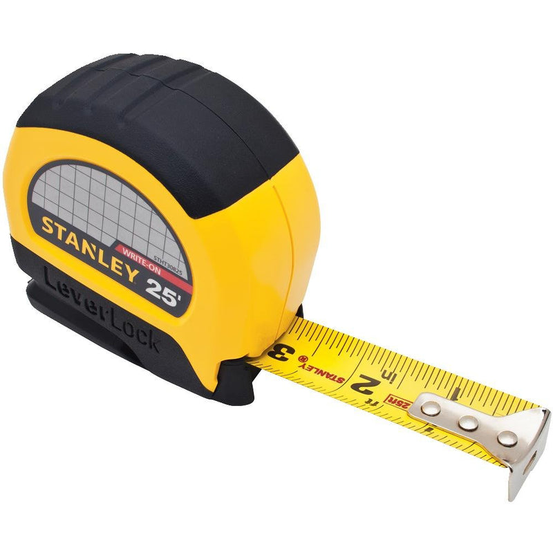  [AUSTRALIA] - Stanley STHT30825 Lever Lock Tape Rule, 25-Foot