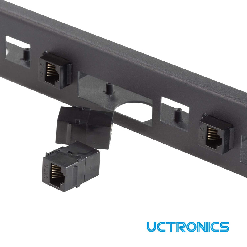  [AUSTRALIA] - UCTRONICS RJ45 Keystone Jack for 1U Rackmount, Cat6 Coupler Female to Female Adapter, 4 Pack