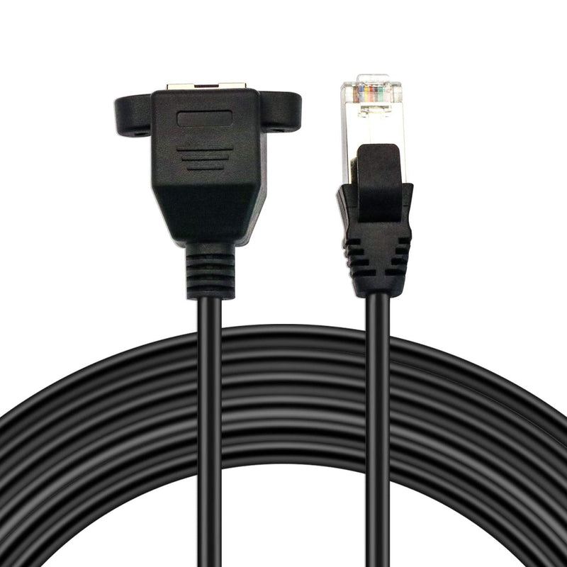  [AUSTRALIA] - V TELESKY 2Pack 3.3Ft RJ45 Ethernet Extension Cable, Cat6 Pure Copper Male to Female Connecting Wire