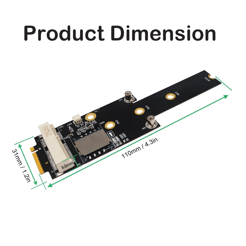  [AUSTRALIA] - Eboxer PCIe M.2 Adapter Converter for Laptop PC PCI E to NGFF M.2 A/E Adapter, 3G/4G/WiFi Mini Card to M.2 (NGFF) Host Controller Expansion Card