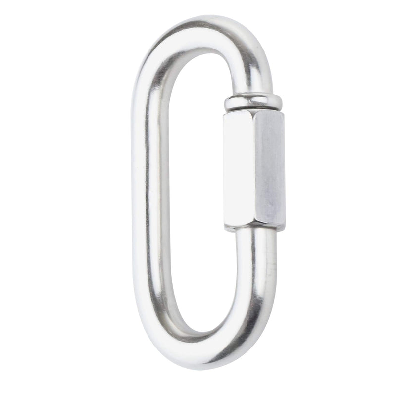  [AUSTRALIA] - IEBUOBO Quick Link Stainless Steel Quick Link Chain D Shape Locking Quick Chain for Carabiner, Hammock, Camping and Outdoor Equipment (3/16 inch(15Packs)) 3/16 inch(15Packs)