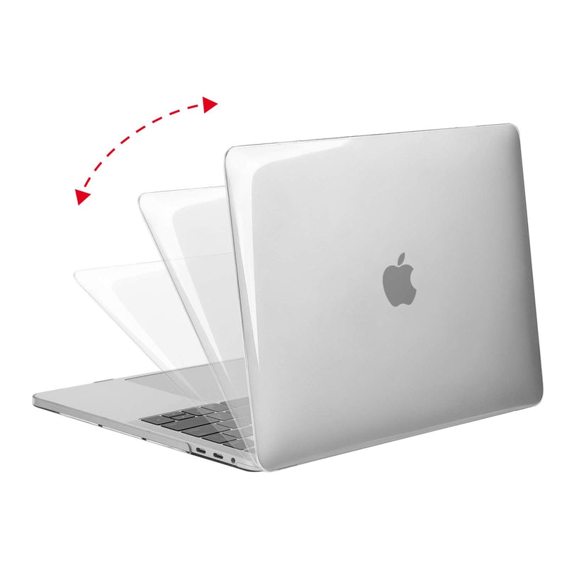  [AUSTRALIA] - MOSISO Compatible with MacBook Pro 13 inch Case 2016-2020 Release A2338 M1 A2289 A2251 A2159 A1989 A1706 A1708, Plastic Hard Shell Case&Keyboard Cover Skin&Screen Protector&Storage Bag, Crystal Clear