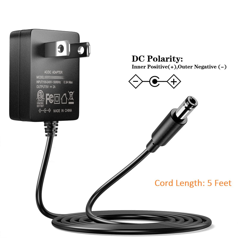  [AUSTRALIA] - 5V 2A AC Adapter, SoulBay 10Watt AC100-240V to DC 5Volt 2Amp Versatile Charger Power Adapter w/ 8 Tips, for USB Hub, TV Box, Tablet, Camera, BT Speaker, GPS, Webcam, Router and More 5V Electronics