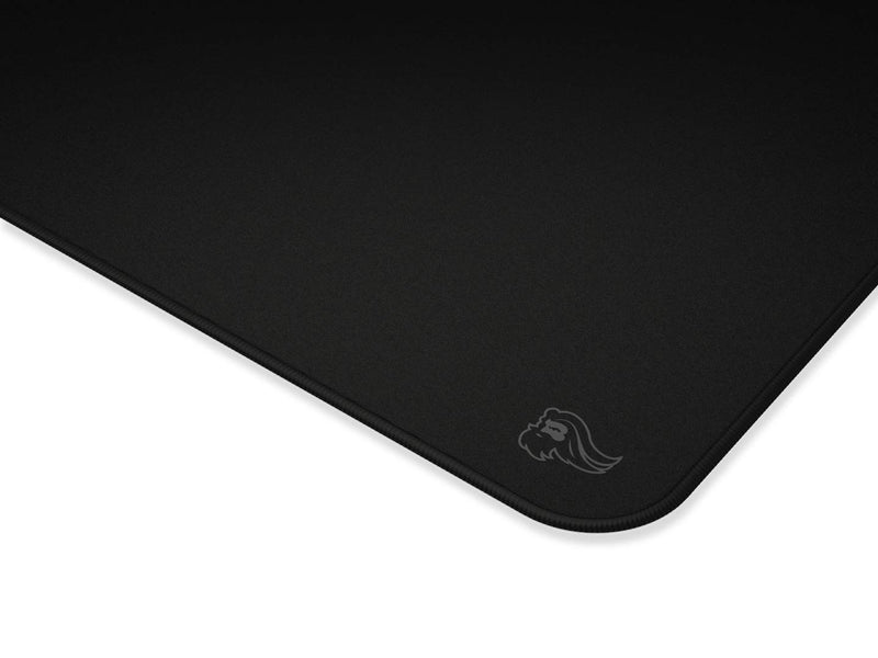 Glorious Large Extended Gaming Mouse Pad / Mat - Stealth Edition - Long Black Cloth Mousepad, Stitched Edges | 11"x36" (G-E-Stealth) - LeoForward Australia