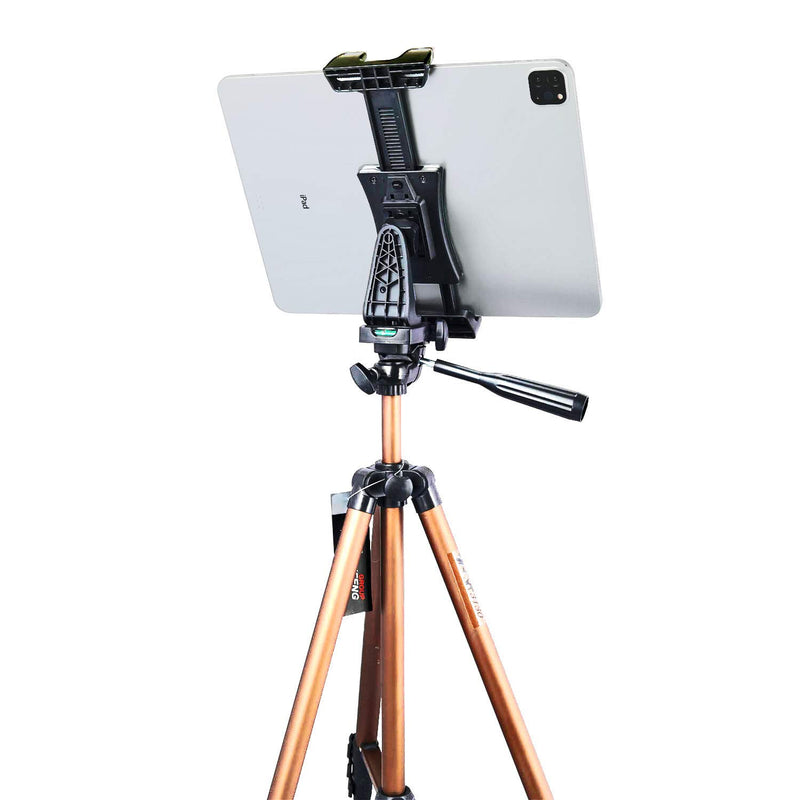  [AUSTRALIA] - IPad Tripod Mount Adapter 360 Degree Rotatable Universal Tablet Clamp Holder for iPad Pro 12.9 11 10.5, iPad Air Mini, Surface Tab, Galaxy Tab and 3.5 to 13.5in Phone Tablet, for Tripod, Monopod Tablet Mount