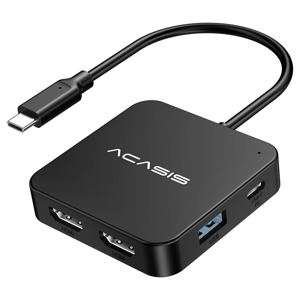  [AUSTRALIA] - Laptop Docking Station Dual Monitor, ACASIS USB C Hub Dual HDMI, 100W PD, 2 HDMI Adapter 4K, 2 USB 3.0, 1 USB C 3.0, USB C Dock Compatible with MacBook/Dell/HP/Surface/Lenovo/Steam Deck