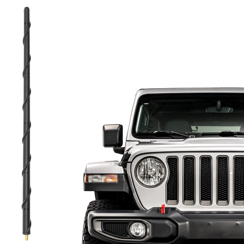  [AUSTRALIA] - Antenna for Jeep Wrangler Accessories JK JL Unlimited Sahara Rubicon Sport Willys Gladiator JT Mojave 2007-2023, 16 Inch Jeep Antenna for Optimized Car Radio Reception