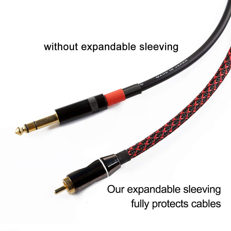  [AUSTRALIA] - 25ft - 1 inch PET Expandable Braided Sleeving – Blackred – Alex Tech braided cable sleeve 1"-25ft