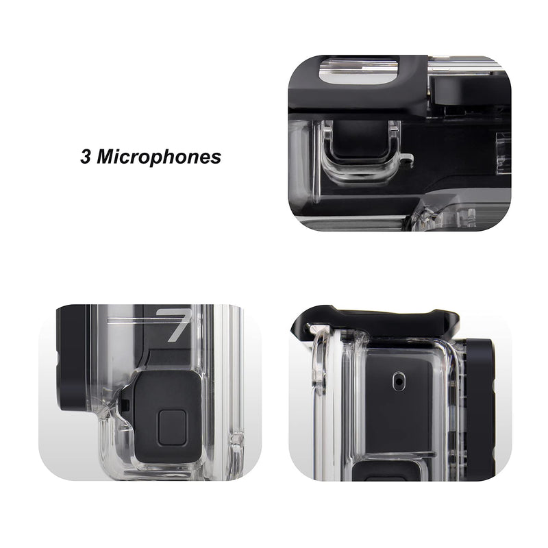  [AUSTRALIA] - YALLSAME Skeleton Open Side Protective Housing Case for GoPro Hero 7 6 5 Black Hero 2018 Action Camera with Skeleton Back Door Charging Hole Ideal for Vlog Interview Continuous Recording Skeleton Housing for HERO7/6/5Black HERO2018