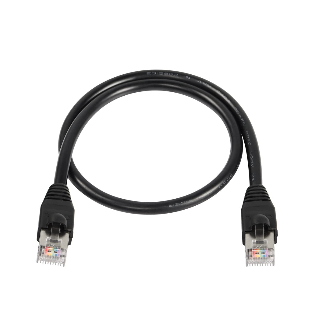  [AUSTRALIA] - CERRXIAN RJ50 10P10C Male to Male Extension Cable Extender for Router Modem Scanner (0.5m) 0.5m