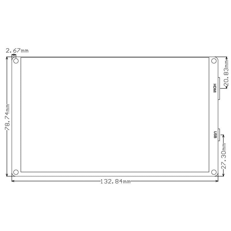  [AUSTRALIA] - GeeekPi 5 Inch Capacitive Touch Screen 800x480 HDMI Monitor TFT LCD Display for Raspberry Pi 4 Model B, Raspberry Pi 3/2 Model B/B+/Pi Zero & BeagleBone Black & PC