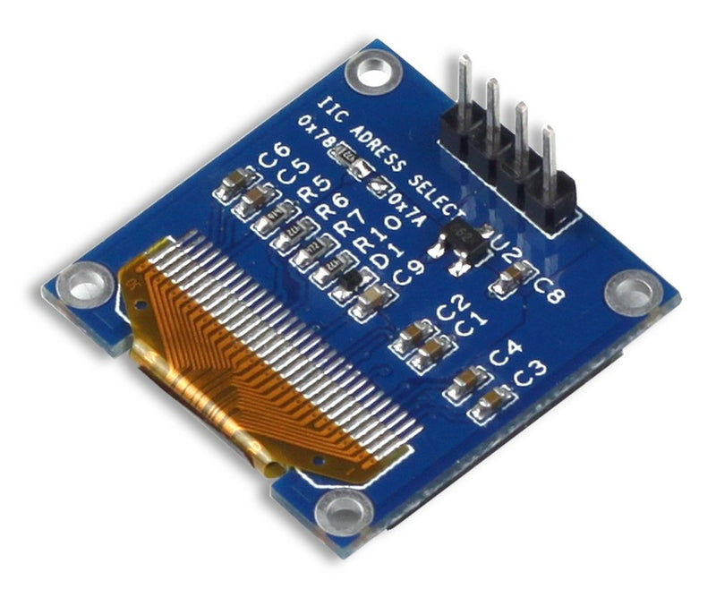  [AUSTRALIA] - UCTRONICS 0.96 Inch OLED Module 12864 128x64 Yellow Blue SSD1306 Driver I2C Serial Self-Luminous Display Board for Arduino Raspberry Pi Pico