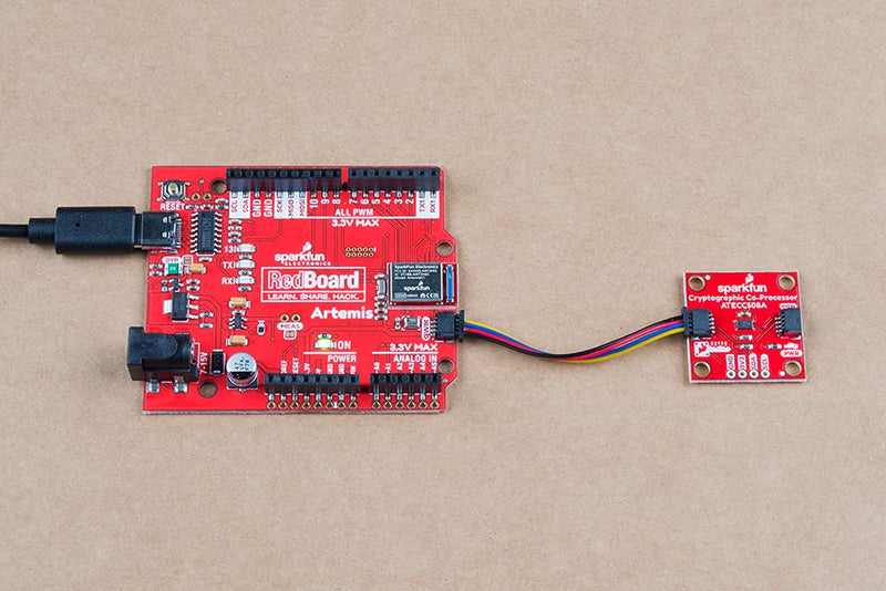  [AUSTRALIA] - SparkFun Cryptographic Development Kit-Add a soaring level of security to your projects - Includes 2x SparkFun Cryptographic Co-Processor Breakout-ATECC508A (Qwiic) 2x SparkFun RedBoard Artemis & more