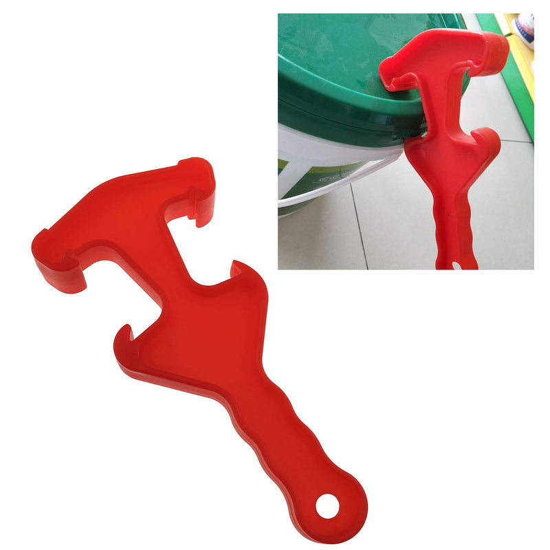 E-outstanding Double-end Paint Can Lid Remover Tool Barrel Opener Wrench Bucket Lid Opener Wrench, Red - LeoForward Australia