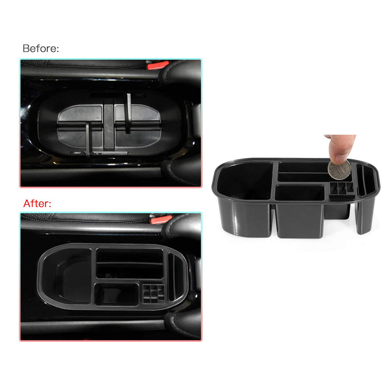  [AUSTRALIA] - CDEFG Car Armrest Box Storage Cup Holder, Center Console Storage Box, Change Holder, Coins Organizer Case for 2016-2019 HRV