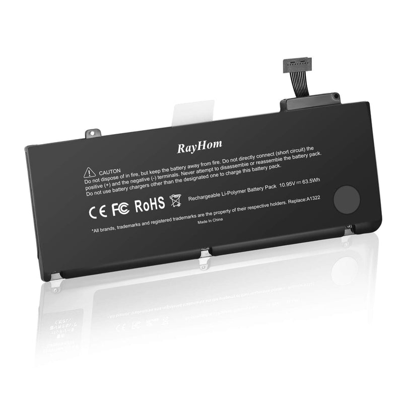  [AUSTRALIA] - A1278 A1322 Replacement Battery for MacBook Pro 13 inch [2009 2010 2011 2012 Version] 661-5229 661-5557 020-6547-A 020-6765-A -High Performance and Long Lasting [10.95V/63.5Wh] 63.5Wh