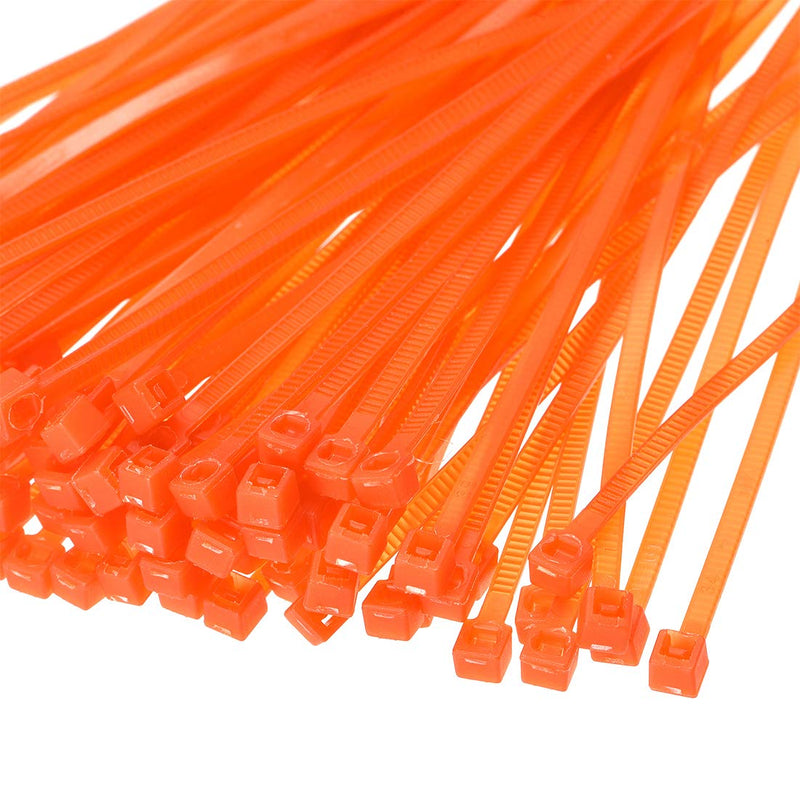  [AUSTRALIA] - uxcell Nylon Cable Ties 4 Inch Self-Locking Zip Ties 0.09 Inch Width Orange 500pcs