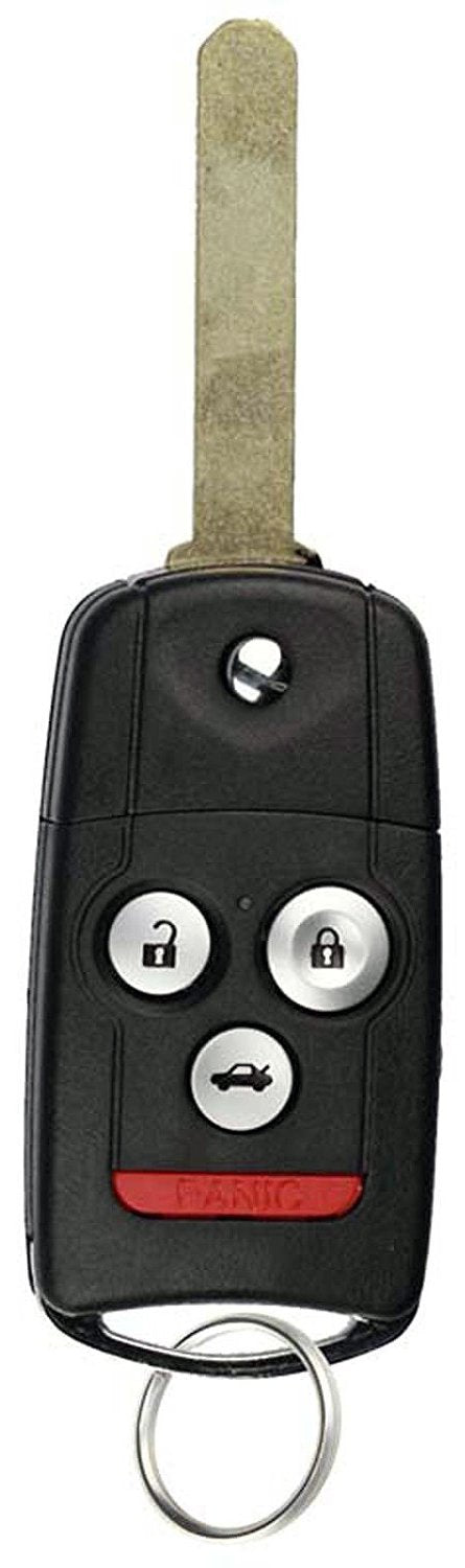  [AUSTRALIA] - KeylessOption Keyless Entry Remote Control Uncut Ignition Car Flip Key Fob for 07 08 Acura TL OUCG8D-439H-A