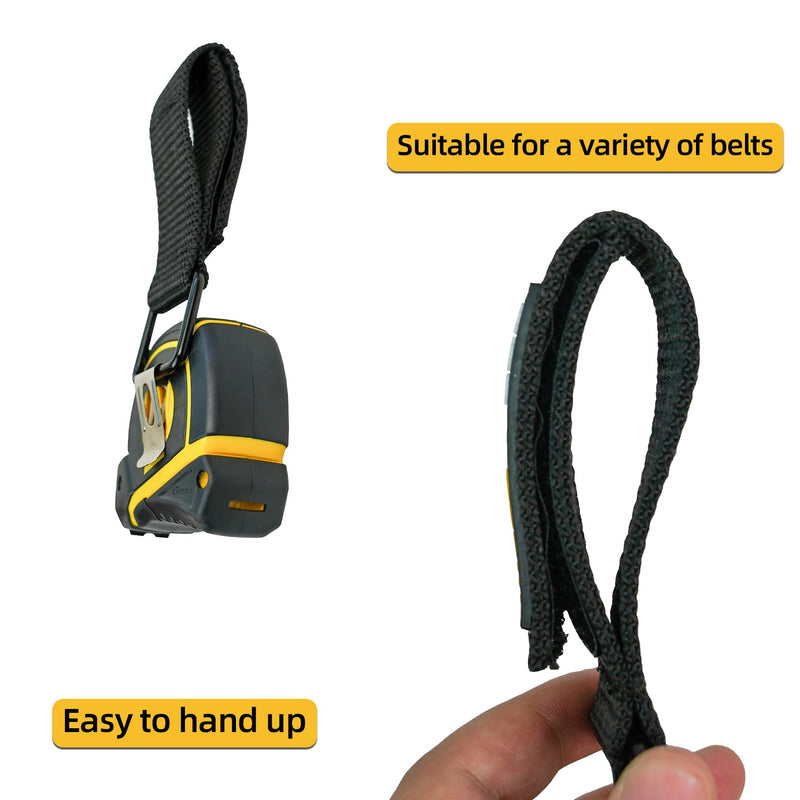  [AUSTRALIA] - MELOTOUGH 2 Pcs Tape Measure Holder Tool Belt Loop Belt Clip Drill Impact Tool Holster - for Tape Measure, Drills, Clipped Tools…