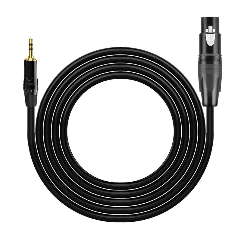  [AUSTRALIA] - XLR to 3.5mm Cable, Female XLR to 1/8 inch Mini Stereo Jack Aux Microphone Cable Mic Cord - 6.6ft 6.6 feet