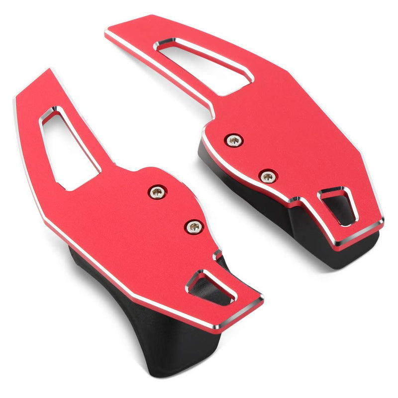  [AUSTRALIA] - DSG Steering Wheel Shift Paddles Shifters Replacement for VW Golf 5 6 Jetta GTI MK6 R20 CC Scirocco Touareg Eos Sharan Tiguan R36 (Red) Red